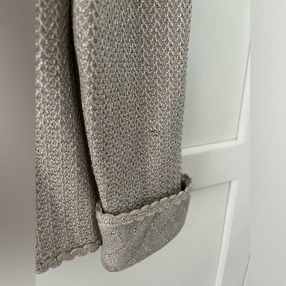 St. John Silver Textured Blazer - Picture 14 of 14